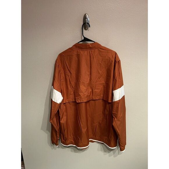 Texas Longhorns Nike Men’s XL Orange Vented Windbreaker 1/4 Zip Pullover - Picture 6 of 10